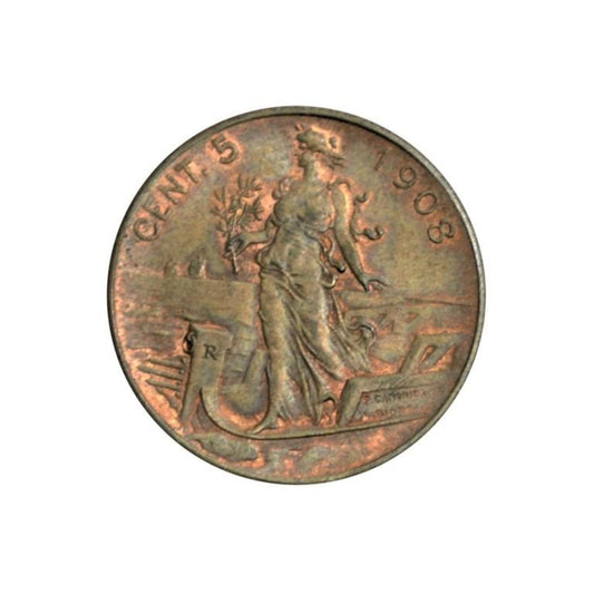 ΙΤΑΛΙΑ, 5 Centesimi 1908