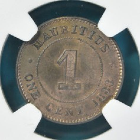 ΜΑΥΡΙΚΙΟΣ - 1 Cent 1883, NGC MS 65 RB
