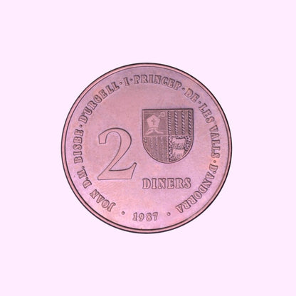 ΑΝΔΟΡΡΑ - 2 Diners 1987, Ολυμπιακοί Αγώνες. KM# 46.1