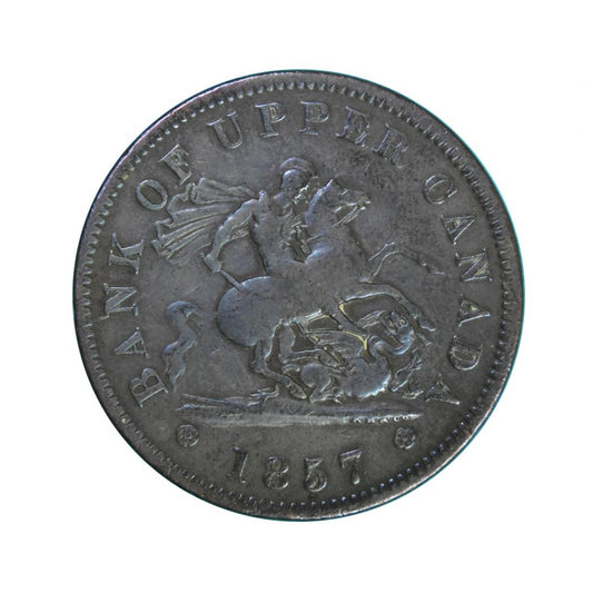 ΚΑΝΑΔΑΣ - UPPER CANADA - 1857 1 Penny, VF