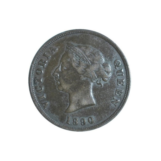 ΚΥΠΡΟΣ - 1/2 Piastre 1890, GVF