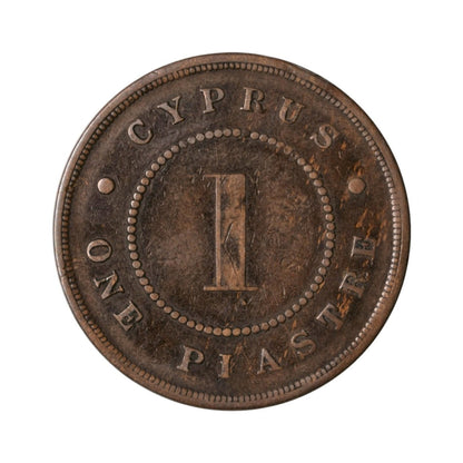 ΚΥΠΡΟΣ - 1 Piastre 1890, GVF