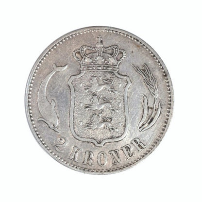 ΔΑΝΙΑ - 2 Κορώνες 1876 CS, VF
