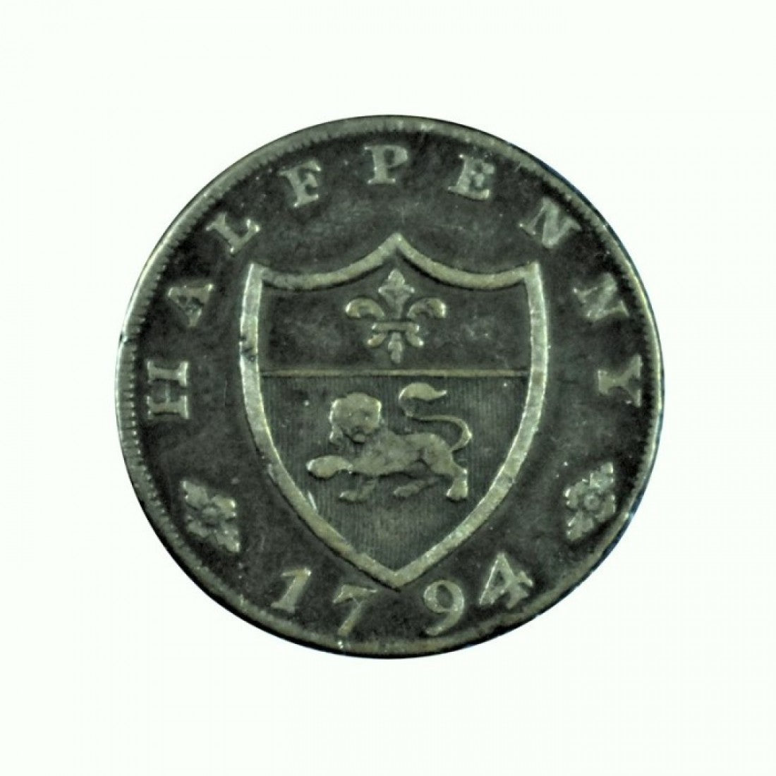 ΜΕΓΑΛΗ ΒΡΕΤΑΝΙΑ - 1794 Lancaster, 1/2 Penny Token, F-VF