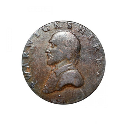 ΜΕΓΑΛΗ ΒΡΕΤΑΝΙΑ - 1791 Warwickshire, 1/2 Penny Token, F