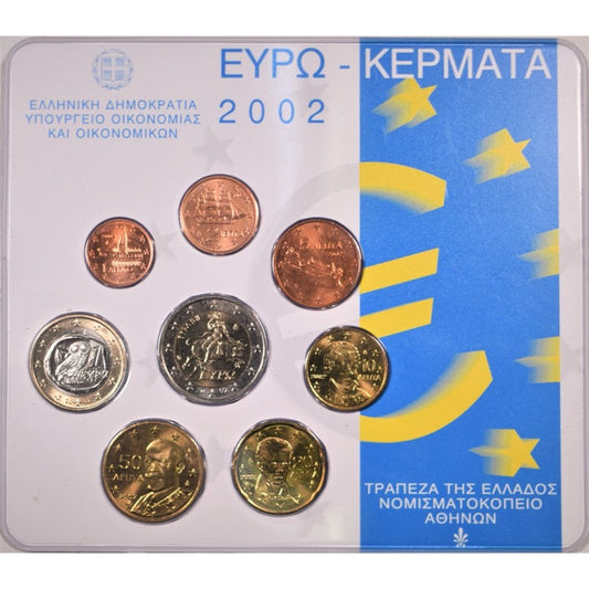 2002 - Blister - σειρά νομισμάτων ευρώ.