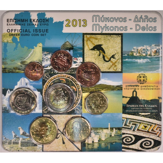 2013 - Blister - Μύκονος,Δήλος, σειρά ευρώ