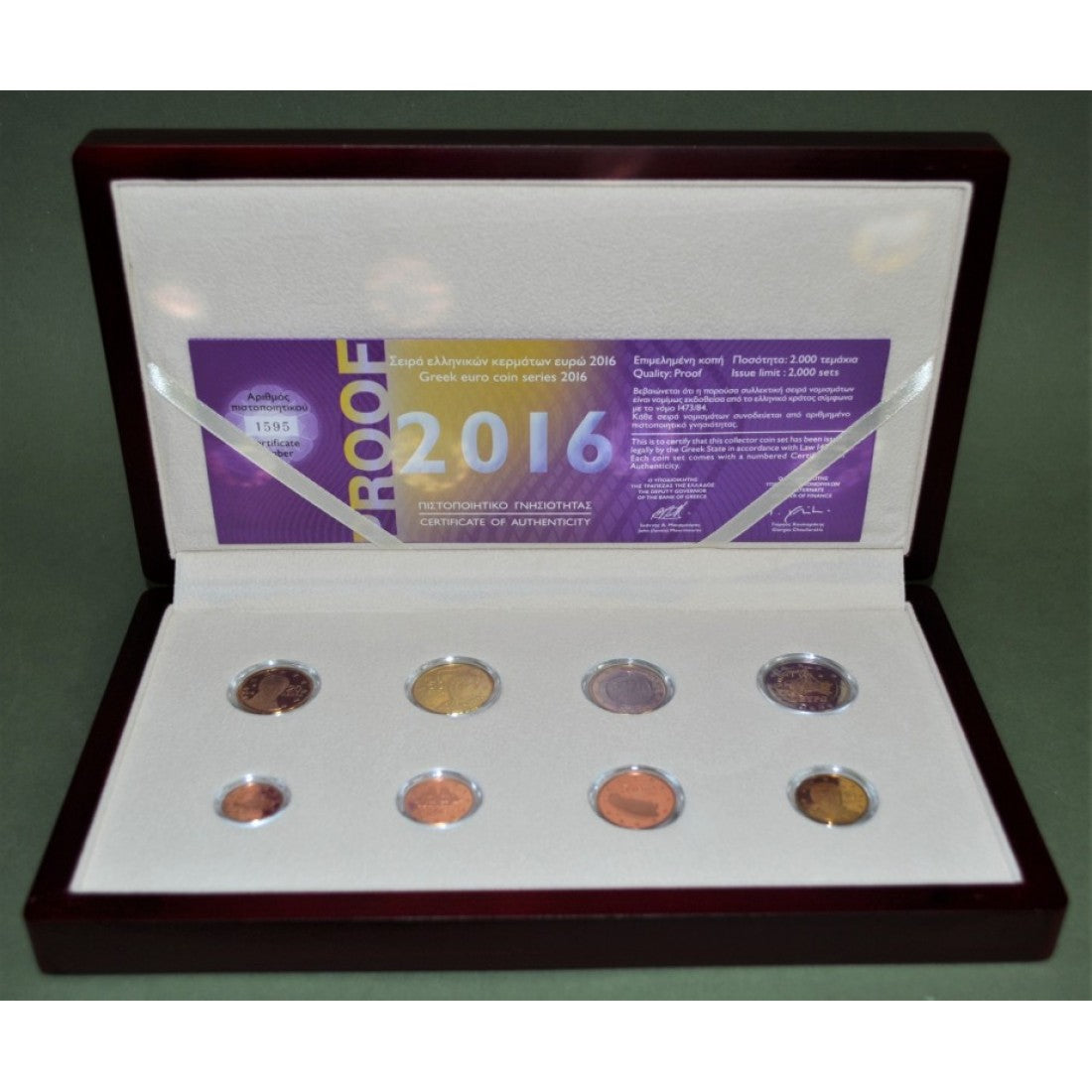 Ελλάς 2016 Σετ απόδειξης