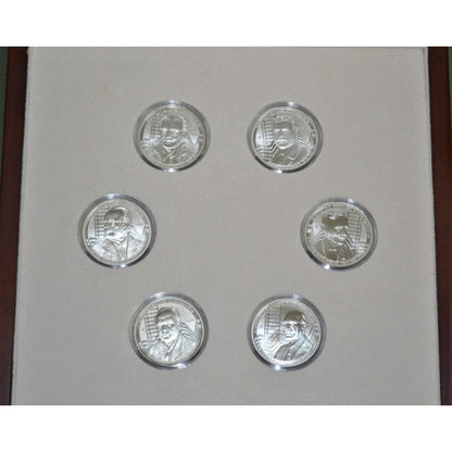 Ελλάς 2018 6 x 6 Ευρώ Σετ απόδειξης ΔΙΑΠΡΕΠΕΙΣ ΕΛΛΗΝΕΣ ΟΙΚΟΝΟΜΟΛΟΓΟΙ