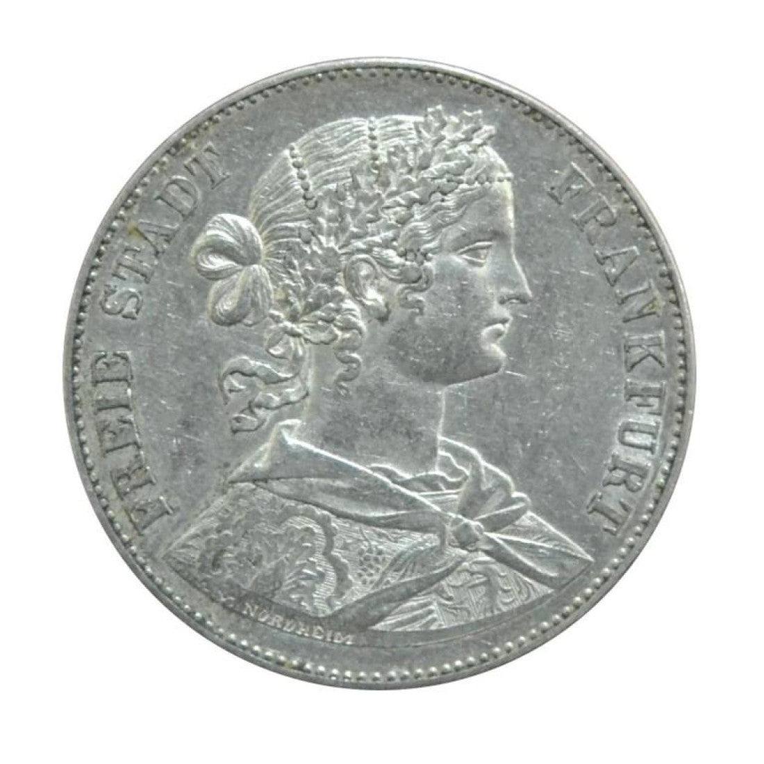 ΓΕΡΜΑΝΙΚΑ ΚΡΑΤΗ - ΦΡΑΝΚΦΟΥΡΤΗ, Thaler 1860, AU