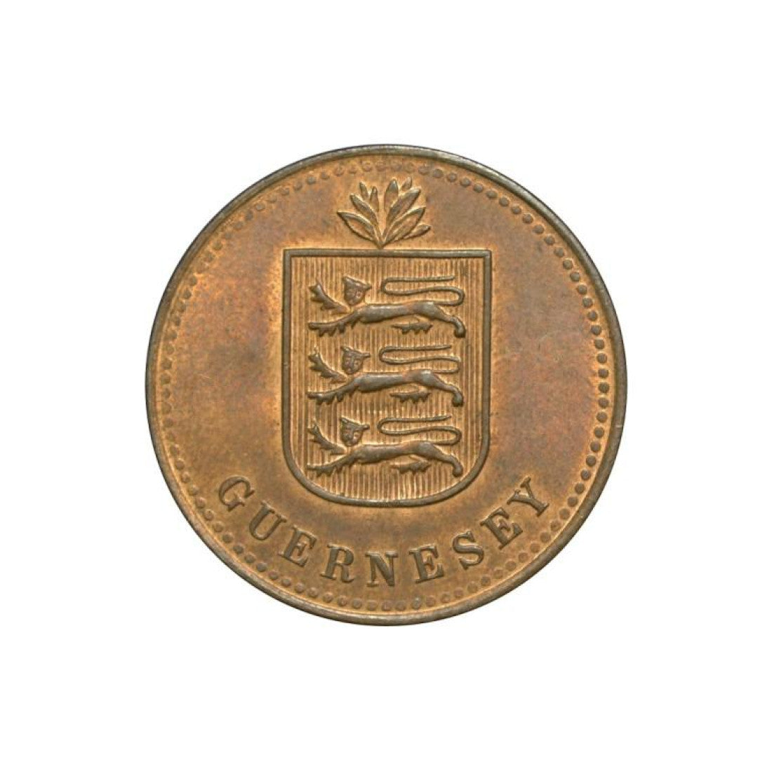 GUERNESEY, 4 Διπλά 1920, KM# 13, Unc