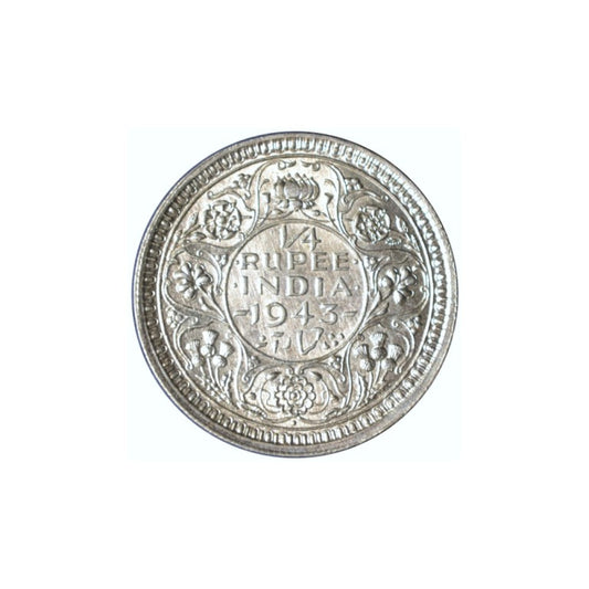 ΙΝΔΙΑ - ΒΡΕΤΑΝΙΑ, ¼ ρουπίας 1943