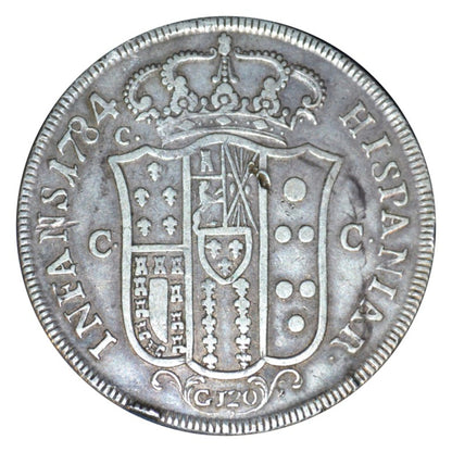 ΙΤΑΛΙΚΕΣ ΠΟΛΙΤΕΙΕΣ - ΝΑΠΟΛΗ & ΣΙΚΕΛΙΑ, 120 Grana 1784 P/CCC, VF-XF