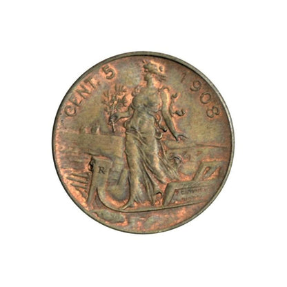 ΙΤΑΛΙΑ, 5 Centesimi 1908