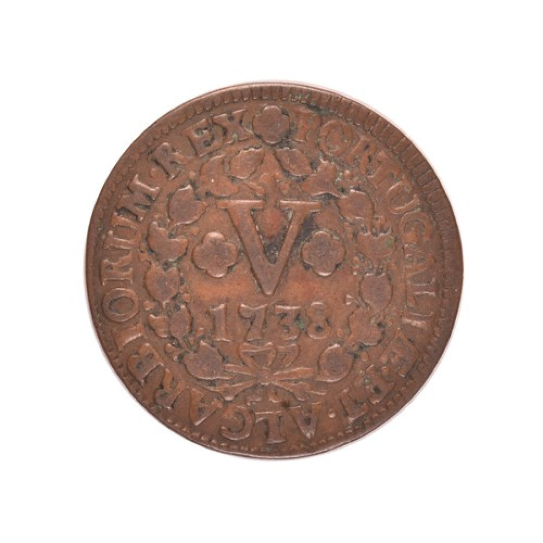 ΠΟΡΤΟΓΑΛΙΑ - 5 Reis 1738, XF