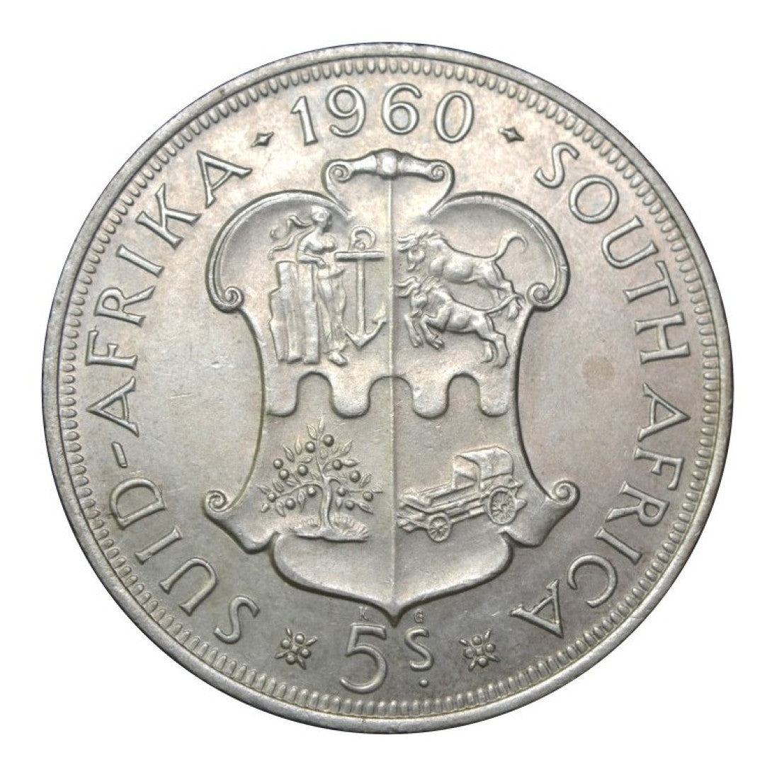 ΝΟΤΙΑ ΑΦΡΙΚΗ - 5 Σελίνια 1960, AU, KM# 55