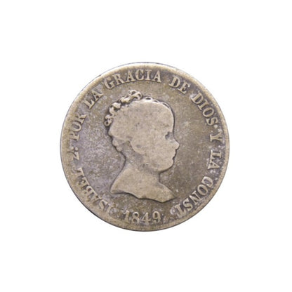 ΙΣΠΑΝΙΑ - 4 Reales 1849 CL, F